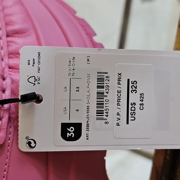 Desigual Maitrepierre Platform Leather Moccasins Women, Cow Leather - Pink (6) - Picture 8 of 9